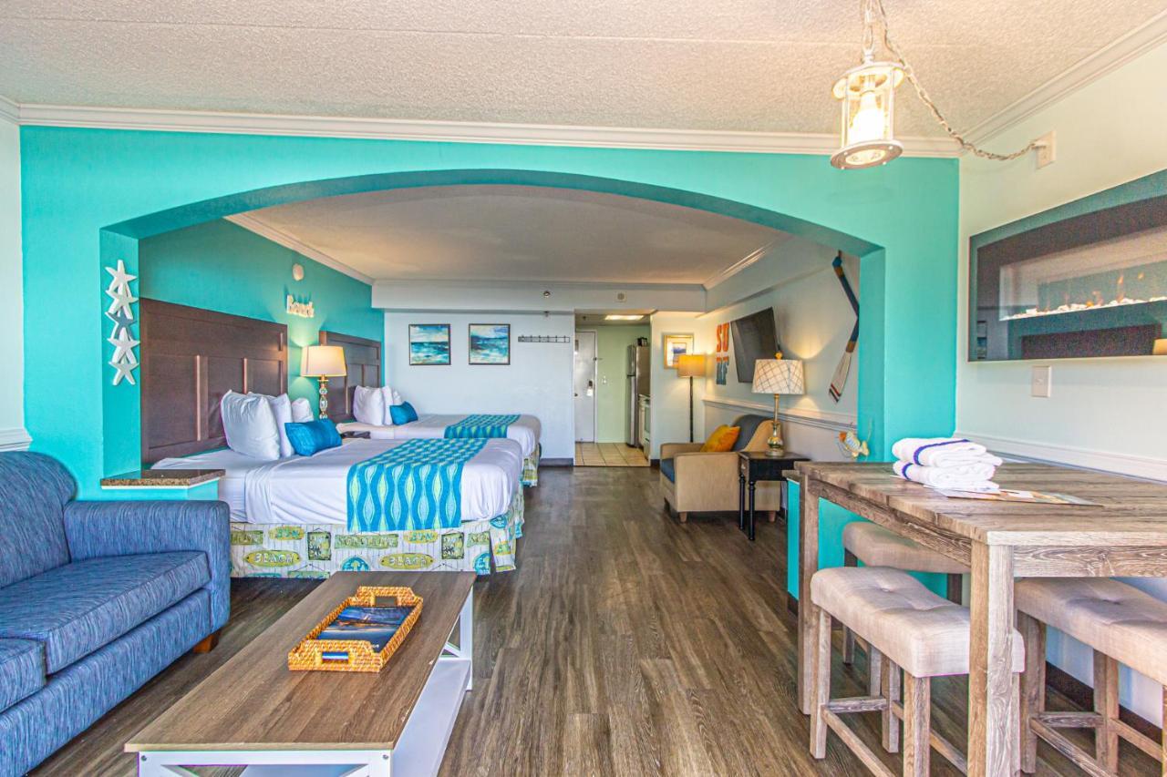 Oversized Ocean View Queen Suite With Beautiful Fireplace And Accents - Sleeps 4 Guests! Myrtle Beach Buitenkant foto